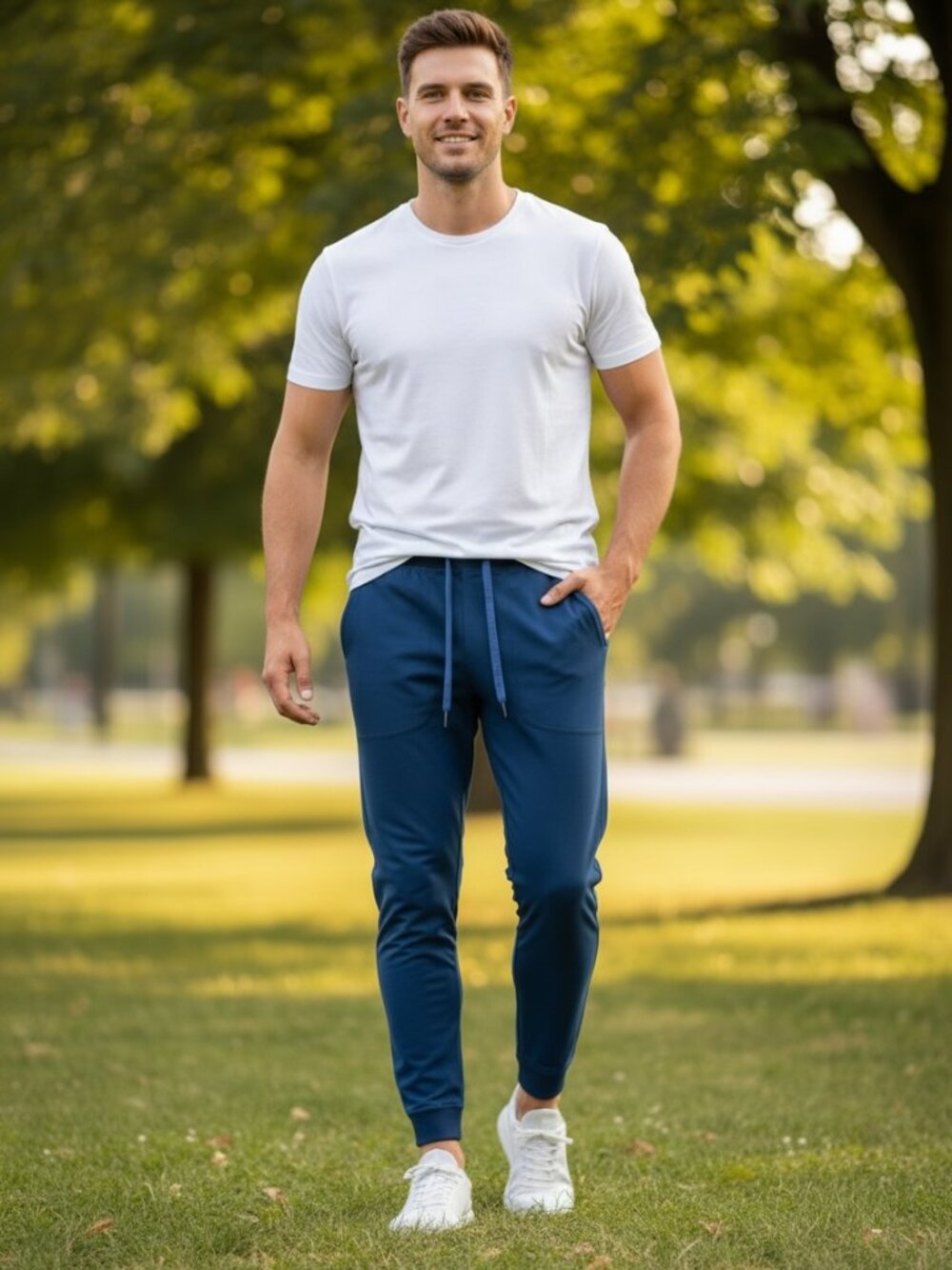 🏃 Lululemon Men's Navy Jogger Pants ABC-Style Size M